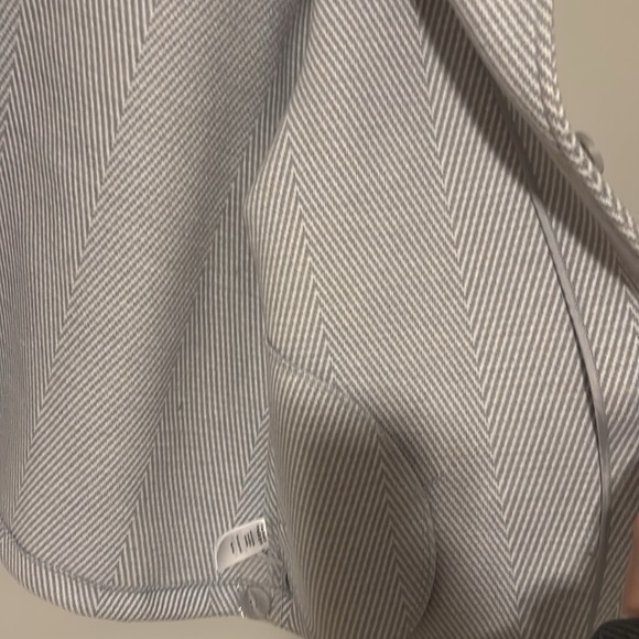 NWOT Joie wool blend gray and white women’s pea coat sz XL - Picture 5 of 6